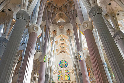Personalized Name License Plates - Sagrada Familia interior Barcelona by Marek Poplawski
