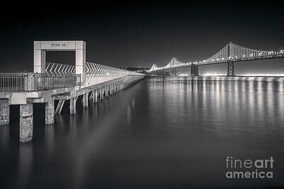 Hearts In Every Form - San Francisco Bay Bridge and Pier 14 by Colin and Linda McKie