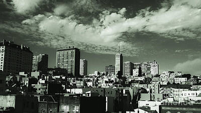 Western Art - San Francisco Sulfate CityScape by Along The Trail