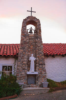 Lovely Lavender - Santa Ysabel Mission St Francis Chapel Bell Tower by Scott Campbell
