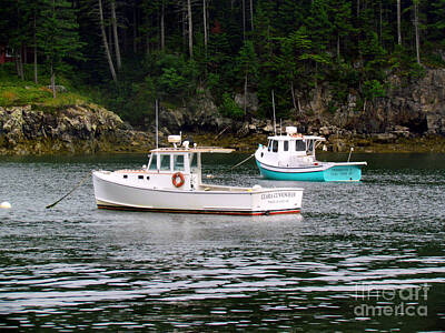 Love Marilyn - Seal Cove Lobster Boats by Elizabeth Dow