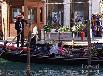 Only Orange - Shopping by Gondola - Venice by Phil Banks