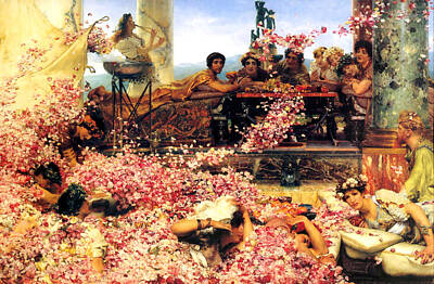 Roses Digital Art - Sir Lawrence Alma Tadema by The Roses of Heliogabalus