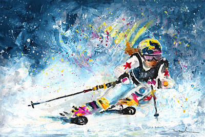 Sports Royalty-Free and Rights-Managed Images - Skiing 03 by Miki De Goodaboom