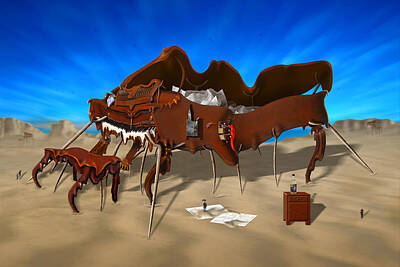Surrealism Royalty Free Images - Soft Grand Piano Royalty-Free Image by Mike McGlothlen