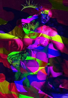 Fantasy Mixed Media - Sophia in Color by G Knight
