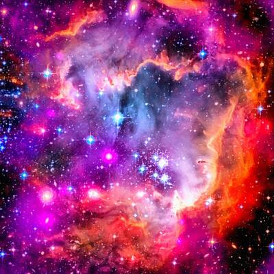 Science Fiction Photos - Space image Small Magellanic Cloud SMC Galaxy by Matthias Hauser