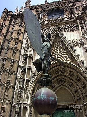 Angels And Cherubs - Spain - Seville - Cathedral - La Giralda by Jacqueline M Lewis
