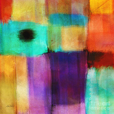 Boho Christmas - Square Abstract Study Three  by Ann Powell