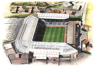 Football Paintings - St Andrews - Birmingham City by Kevin Fletcher
