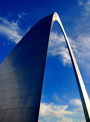 Abstract Skyline Photo Rights Managed Images - St. Louis Arch Royalty-Free Image by Lane Erickson