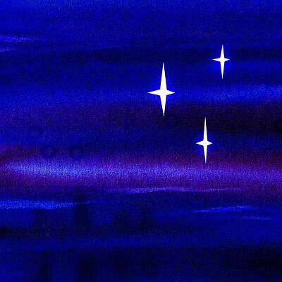 Lupen Grainne - Starry Night Abstract I by Irina Sztukowski