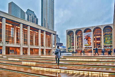 Old Masters Royalty Free Images - Steps to Fame Lincoln Center Royalty-Free Image by Jeffrey Friedkin