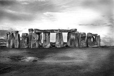 Laundry Room Signs - Stonehenge in the Rain by Denise Dube