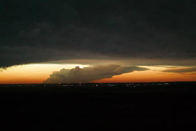 Birds Rights Managed Images - Storm Cloud over Williston Royalty-Free Image by Jeff Swan