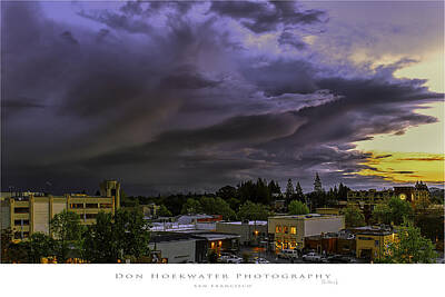 Airport Maps - Storm Clouds Over Contra Costa by Don Hoekwater Photography