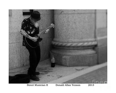 Vintage State Flags - Street Musician II by Donald Yenson