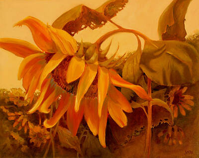 Sunflowers Paintings - Sundance by Sue Darius