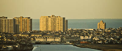 Skylines Mixed Media - Sunny Day In Atlantic City by Trish Tritz