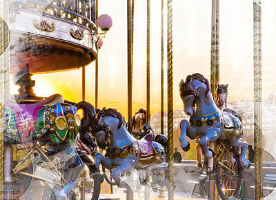Sports Patents - Sunrise at the Carousel Paris by Evie Carrier