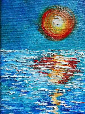 Beach Paintings - Sunrise Sunset by Rhonda Lee