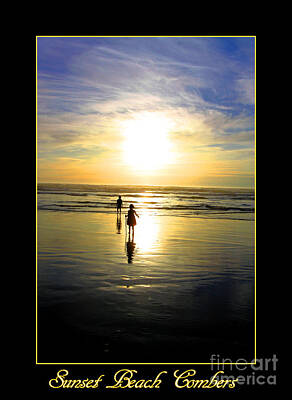 Life Is Good - Sunset Beach Combers 2 by Nick Gustafson