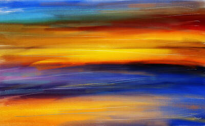 Impressionism Photo Rights Managed Images - Sunset Of Light Royalty-Free Image by Lourry Legarde