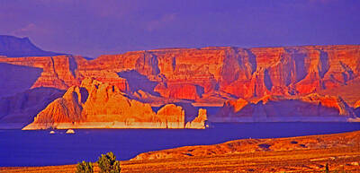 Bicycle Graphics - Sunset Over Lake Powell by Rich Walter