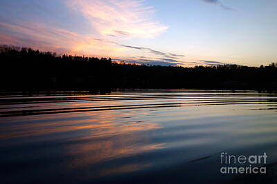 Abstract Landscape Photos - Sunset Ripples by Jacqueline Athmann
