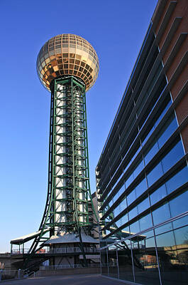 Colorful People Abstract - Sunsphere and Conference Center by Melinda Fawver