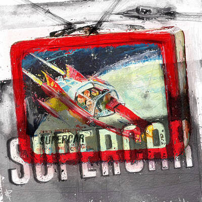 Science Fiction Mixed Media - Supercar by Russell Pierce
