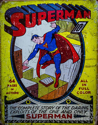 Comics Rights Managed Images - Superman Royalty-Free Image by Mitch Shindelbower