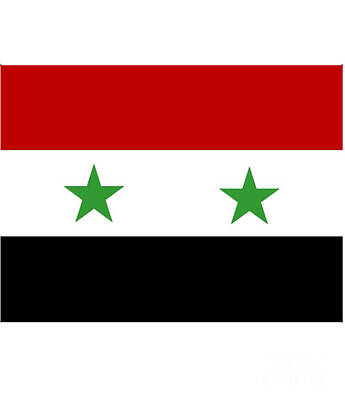 1-minimalist Childrens Stories Rights Managed Images - Syria Flag Royalty-Free Image by Frederick Holiday