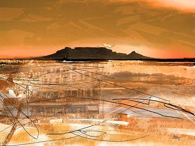 Abstract Skyline Photos - Table Mountain Journal by Imprinta Art