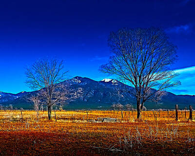Charles-muhle Royalty-Free and Rights-Managed Images - Taos mountain V by Charles Muhle