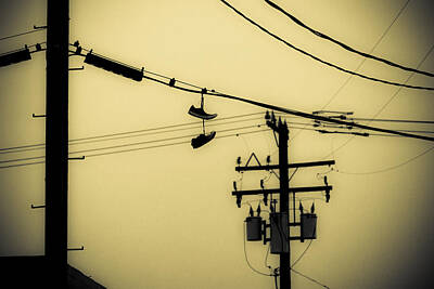 Modern Man Music - Telephone Pole and Sneakers 4 by Scott Campbell