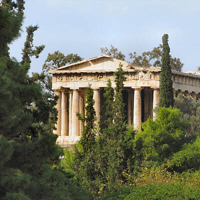 Aromatherapy Oils Royalty Free Images - Temple of Hephaestus - Athens, Greece Royalty-Free Image by Lin Grosvenor