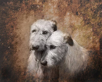 Animals Digital Art Rights Managed Images - Tenderness Royalty-Free Image by Mary OMalley