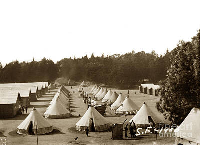 Modern Man Classic London - Tent City after San Francisco Earthquake and Fire of April 18 1906 by Monterey County Historical Society