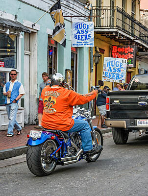 Beer Photos - The American Way - Harleys Pickups and Huge Ass Beers by Steve Harrington