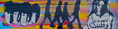 Music Paintings - The Beatles Long Wood by Tony B Conscious