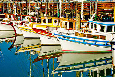 Transportation Royalty Free Images - The Crab Fleet Royalty-Free Image by Bill Gallagher
