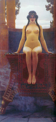 Best Sellers - Nudes Digital Art - The Delphic Oracle by John William Godward