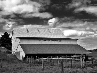 Little Mosters Rights Managed Images - The Green-Park Farm Barn Royalty-Free Image by Anthony Thomas