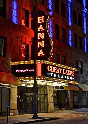 Rock And Roll Photos - The Hanna Theater in Playhouse Square by Frozen in Time Fine Art Photography