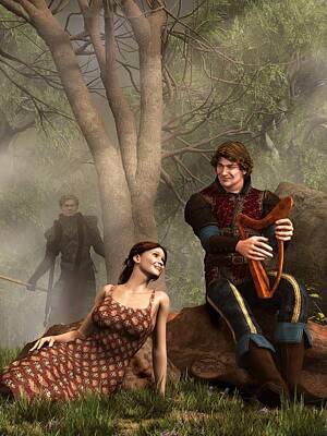 Musician Digital Art - The Last Song of Tristan by Daniel Eskridge