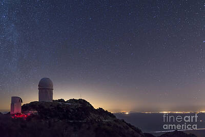 Mountain Photos - The Mayall Observatory At Kitt Peak by John Davis