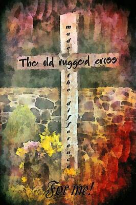 Boho Christmas - The Old Rugged Cross by Michelle Greene Wheeler