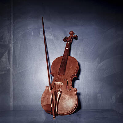 Randall Nyhof Royalty-Free and Rights-Managed Images - The Red Violin by Randall Nyhof