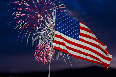 Scary Photographs Royalty Free Images - The Rockets Red Glare Royalty-Free Image by Richard Malin
